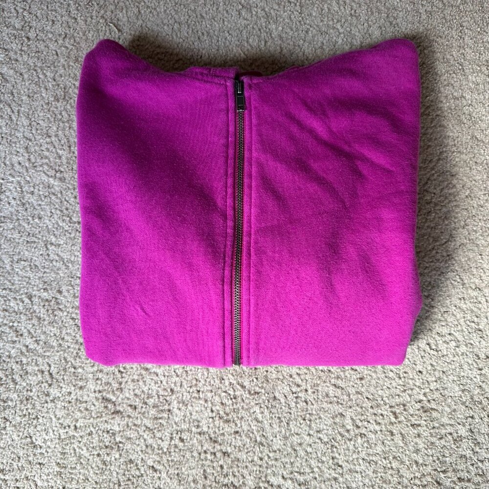 Champion Sweatshirt Womens XL Full Zip Hoodie Pink Long Sleeve Authentic - Picture 12 of 12